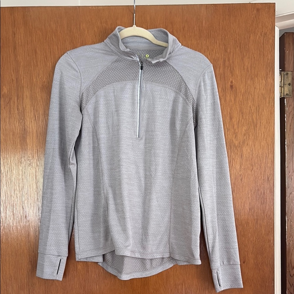Gray Quarter-Zip Pullover